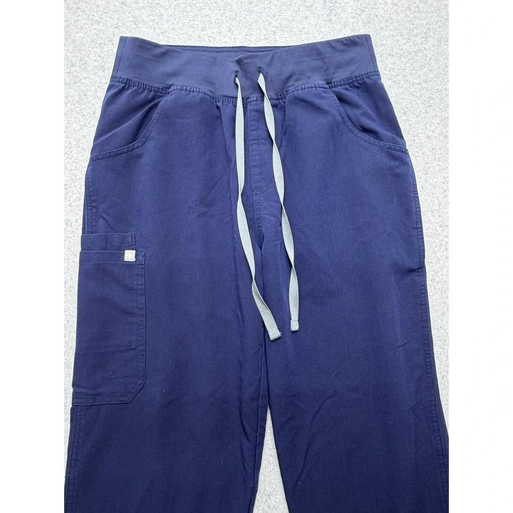 FIGS Kade Scrub Pants Mens M Blue Technical‎ Collection Drawstring